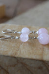 Boucles d’oreilles quartz rose