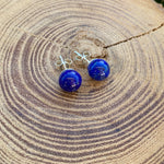 Boucles d'oreilles en lapis lazuli 8mm