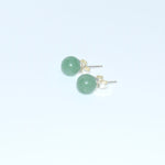 Boucles d'oreilles en "aventuria " 8 mm