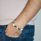 Bracelet en jaspe kambala et howlite